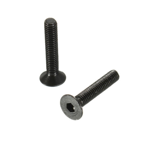 m3ch4 100 stuks m3 koolstofstaal verzonken zeskante schroef 6-20mm platte kop zeskantschroef metric