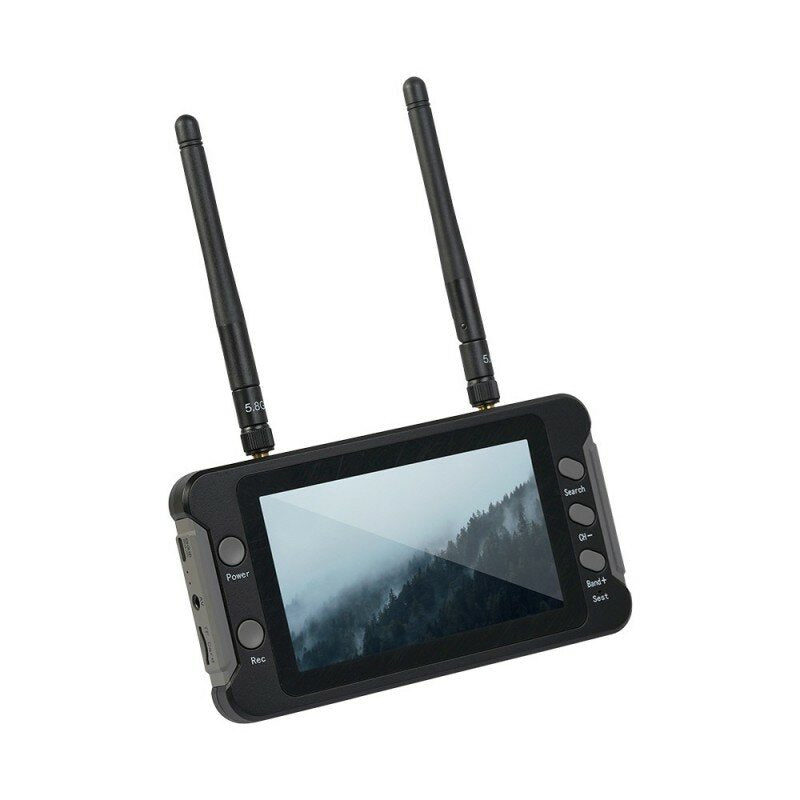 foxeer 4.3 inch 800x480 fpv monitor 5.8g 40ch ingebouwde dvr ontvanger batterij voor rc drone