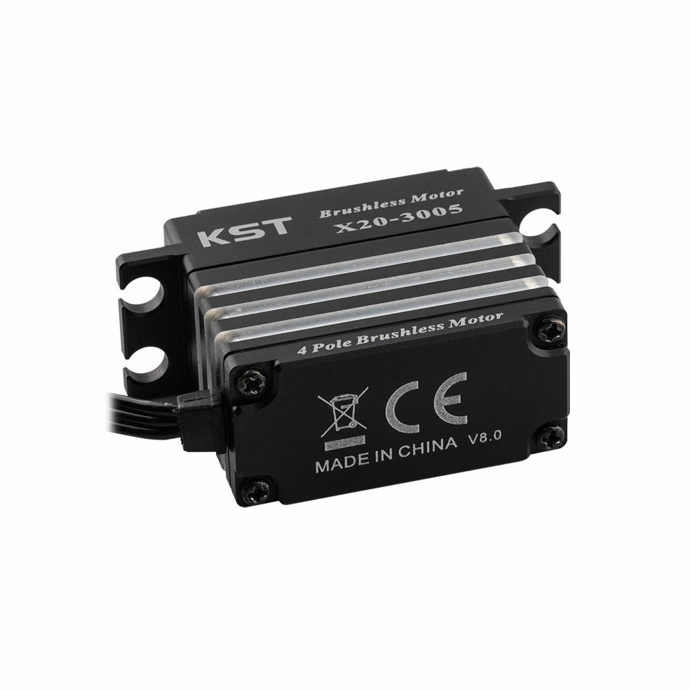 kst x20-3005 32kg 0.047sec hoogspanning digitale metal gear 4 pole ip65 spatwaterdichte borstelloze servo voor rc auto