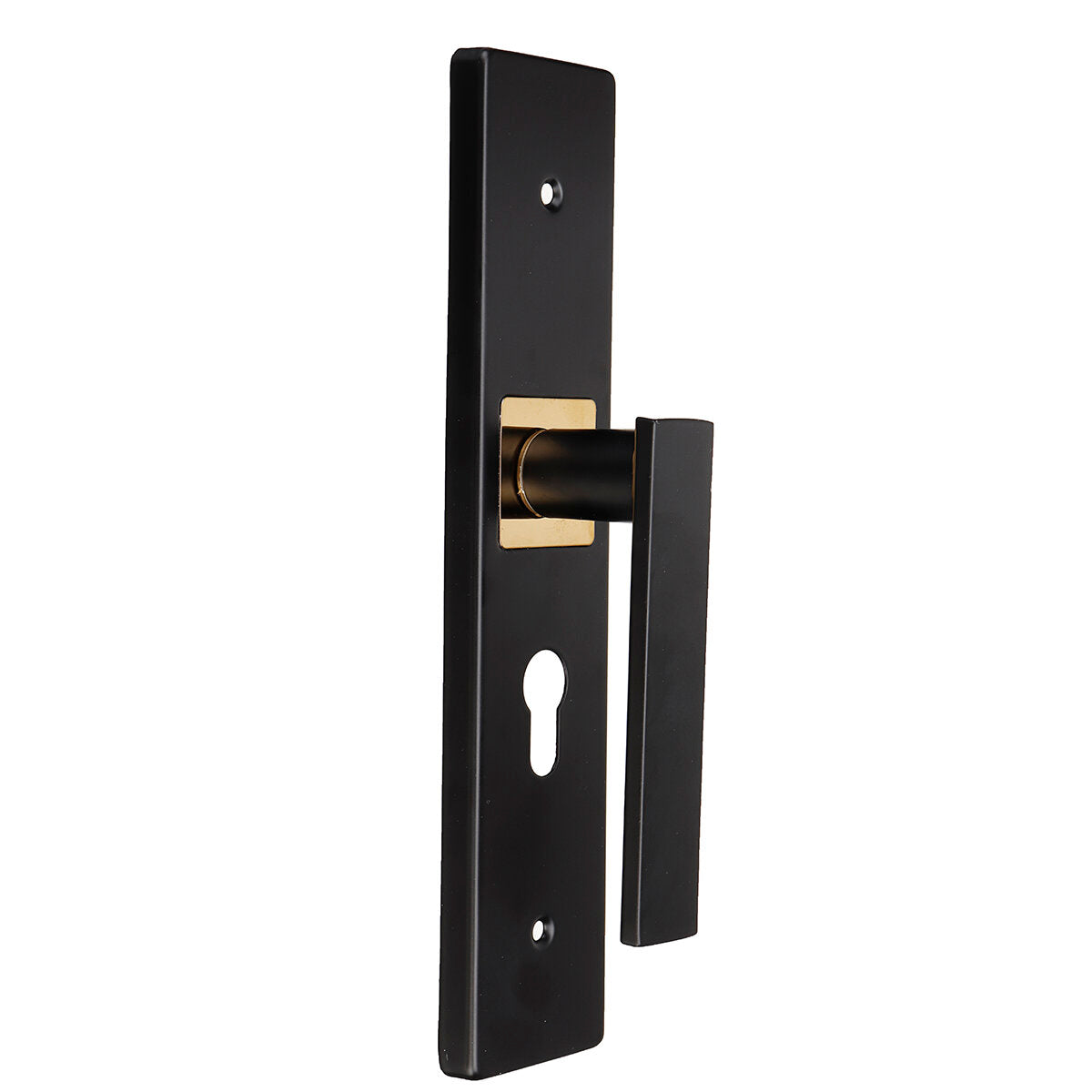 black steel home deur entry hefboom handvat sloten + 3 sleutels set voor indoor houten deur