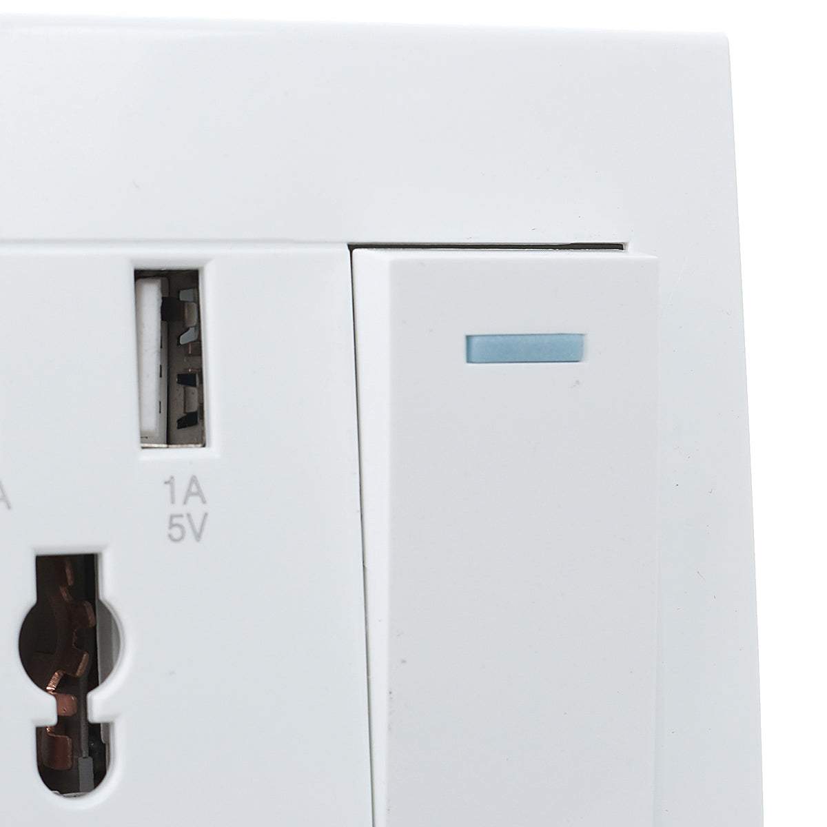 10a dubbele usb-stekker stopcontact muur ac dc lader schakelaar stopcontact adapterpoort