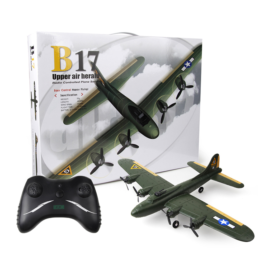 flybear fx817 b17 flying fortress bomber 465mm spanwijdte 2.4ghz 2ch auto balance epp rc vliegtuig zweefvliegtuig rtf voor beginners