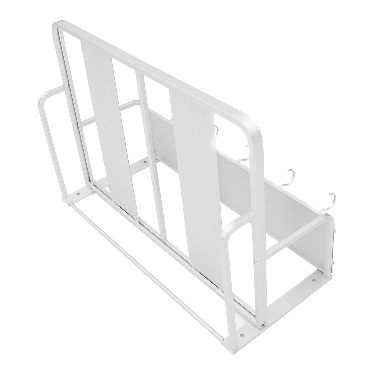 2-laags aluminium microwave houder rek muurbeugel keuken opberg rek plank