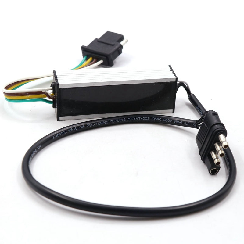 4-pins lampjes foutopsporing decoder kabelboom met standaard platte connector y-splitter voor aanhangwagen