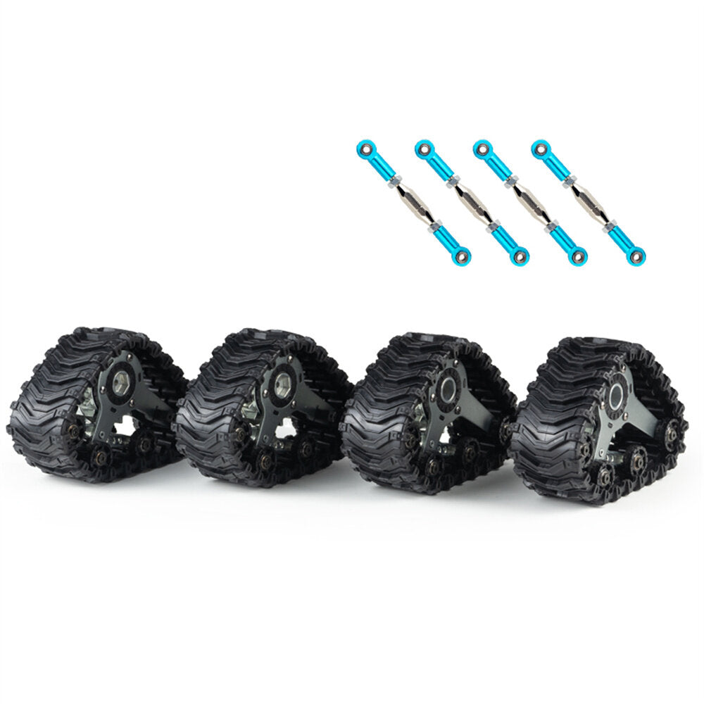 4 stuks sg w001 track wielen banden 12mm hex all terrain voor 124017 144001 104072 ec30b eat14 1/10 1/12 1/14 rc auto crawler truck hoge snelheid model onderdelen