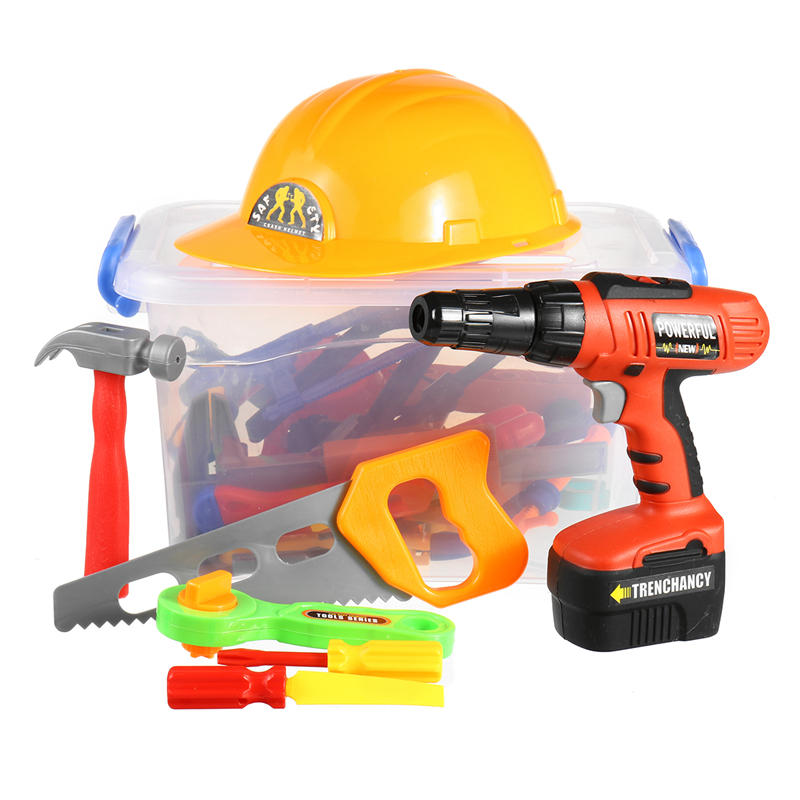 kinderen toolbox baby simulatie reparatie tool elektrische boor schroevendraaier reparatie tool speelgoed set jongen kid speelgoed ambachtsman dhz hand ingenieur tool