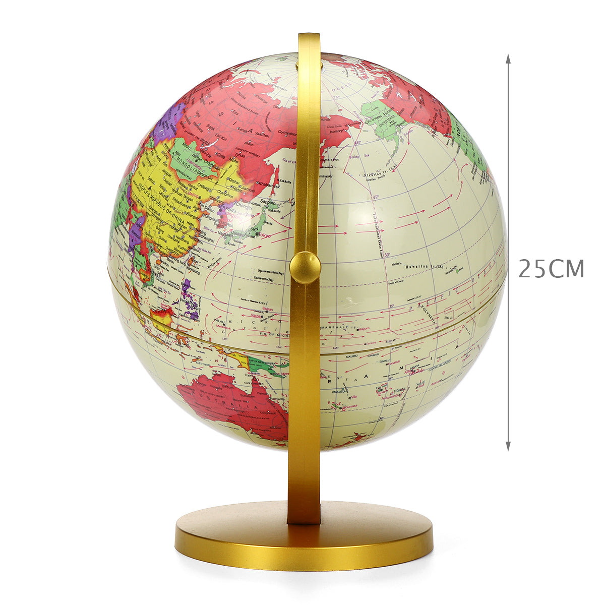 wereldbol kaart 360 roterende wereldbol aarde atlas kaart geografie onderwijs speelgoed