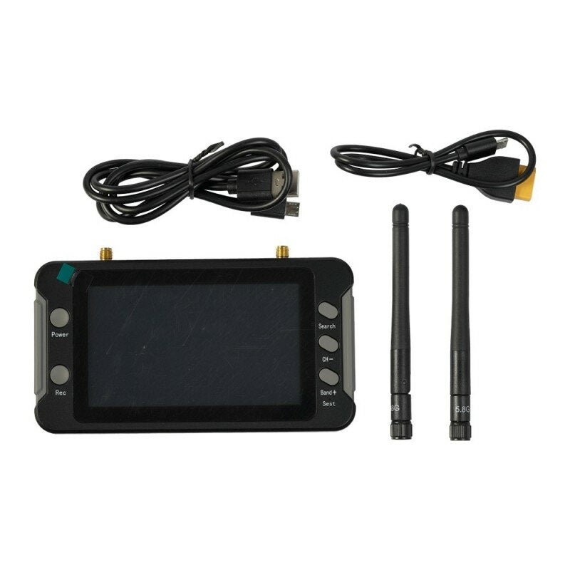 foxeer 4.3 inch 800x480 fpv monitor 5.8g 40ch ingebouwde dvr ontvanger batterij voor rc drone