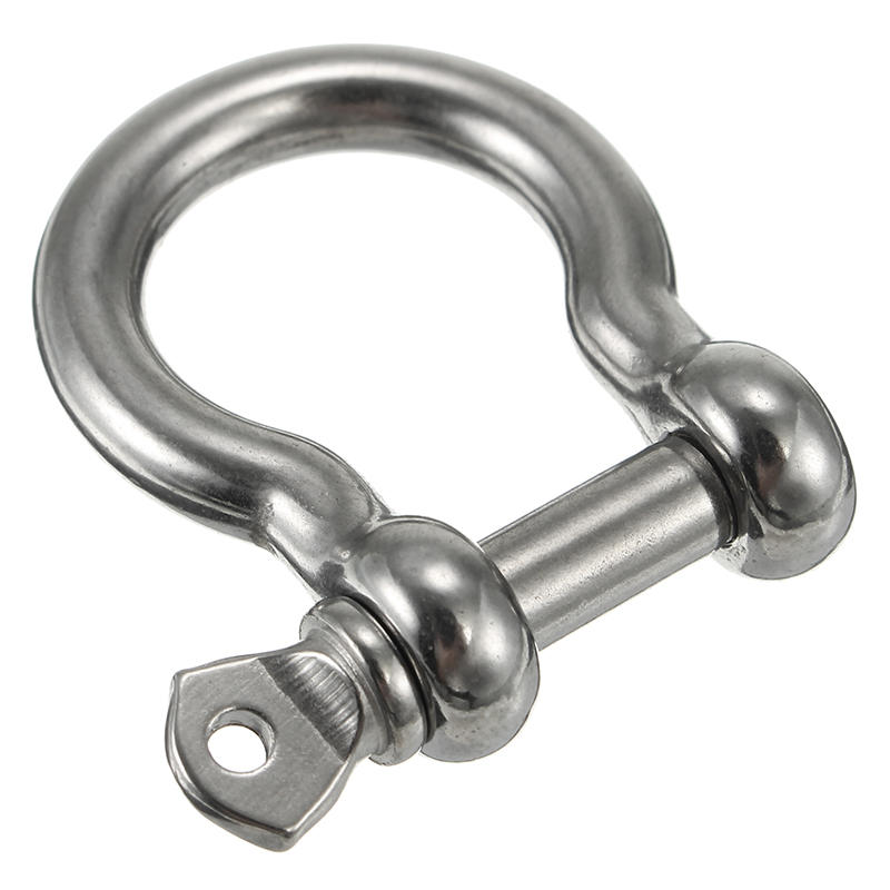 m4 m5 m6 d ring bow shackle met schroef pin 304 roestvrij staal armband shackle