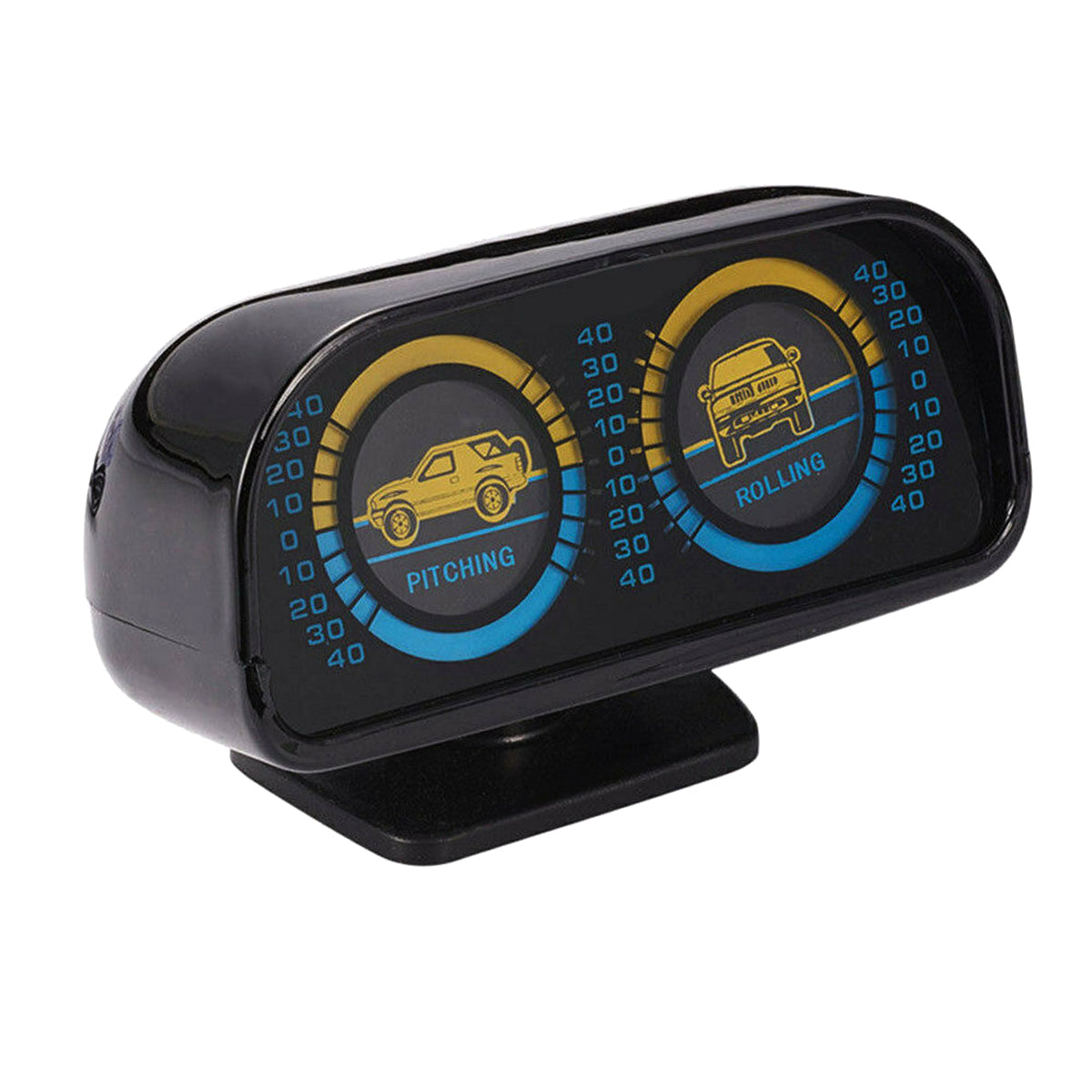 12v dubbelloops achtergrondverlichting hellingmeter inclinometer kompas balans niveau balancer voor off-road auto