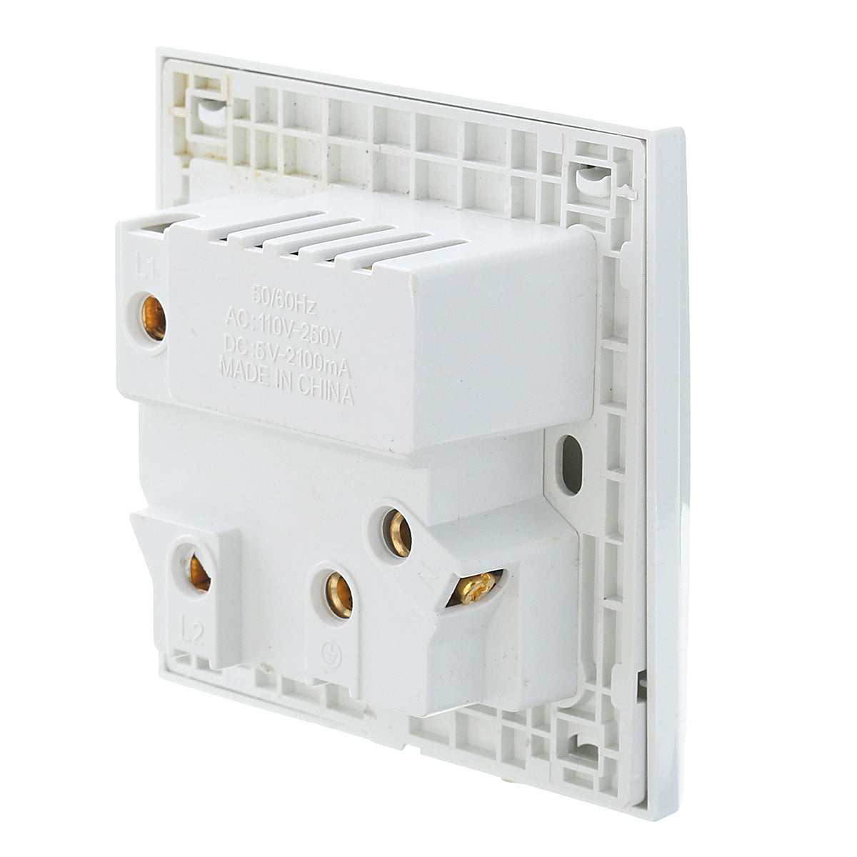 10a dubbele usb-stekker stopcontact muur ac dc lader schakelaar stopcontact adapterpoort