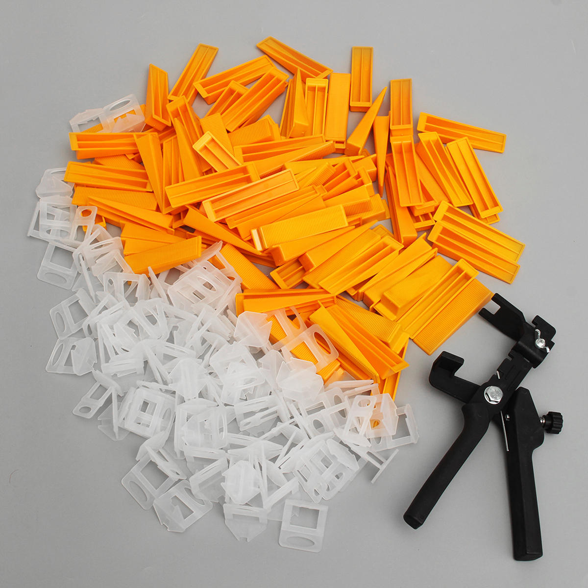 201 stuks 2mm tegel leveling spacers systeem set 100 clips + 100 wedges + tang tegels spacer