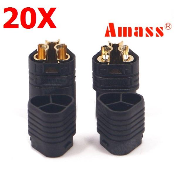 20 paren amass mt60 drie-holes plug connector zwart mannelijk & vrouwelijk