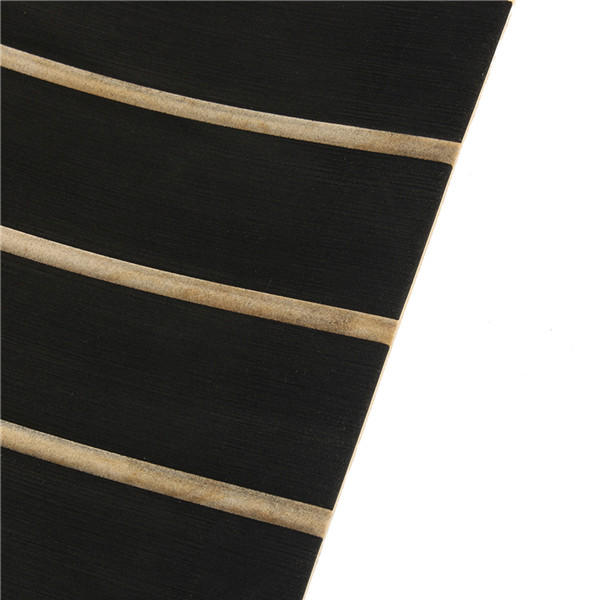 90cmx240cmx6mm zwart met gele lijn eva-schuim marine vloeren faux teak boot decking blad