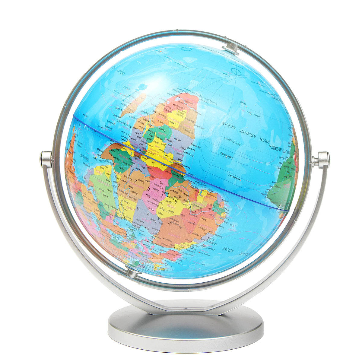 wereldbol aarde oceaan atlas kaart met roterende stand geografie educatieve desktop decoraties