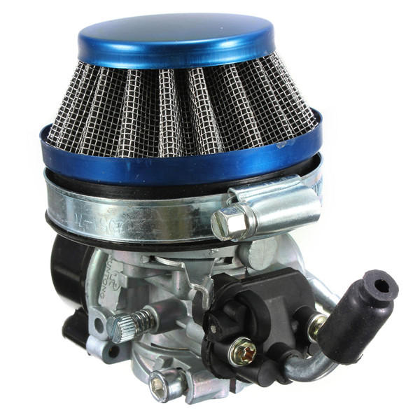 carburator + luchtfilter voor 49cc 50cc 60 66 80cc 2 stroke motorfiets