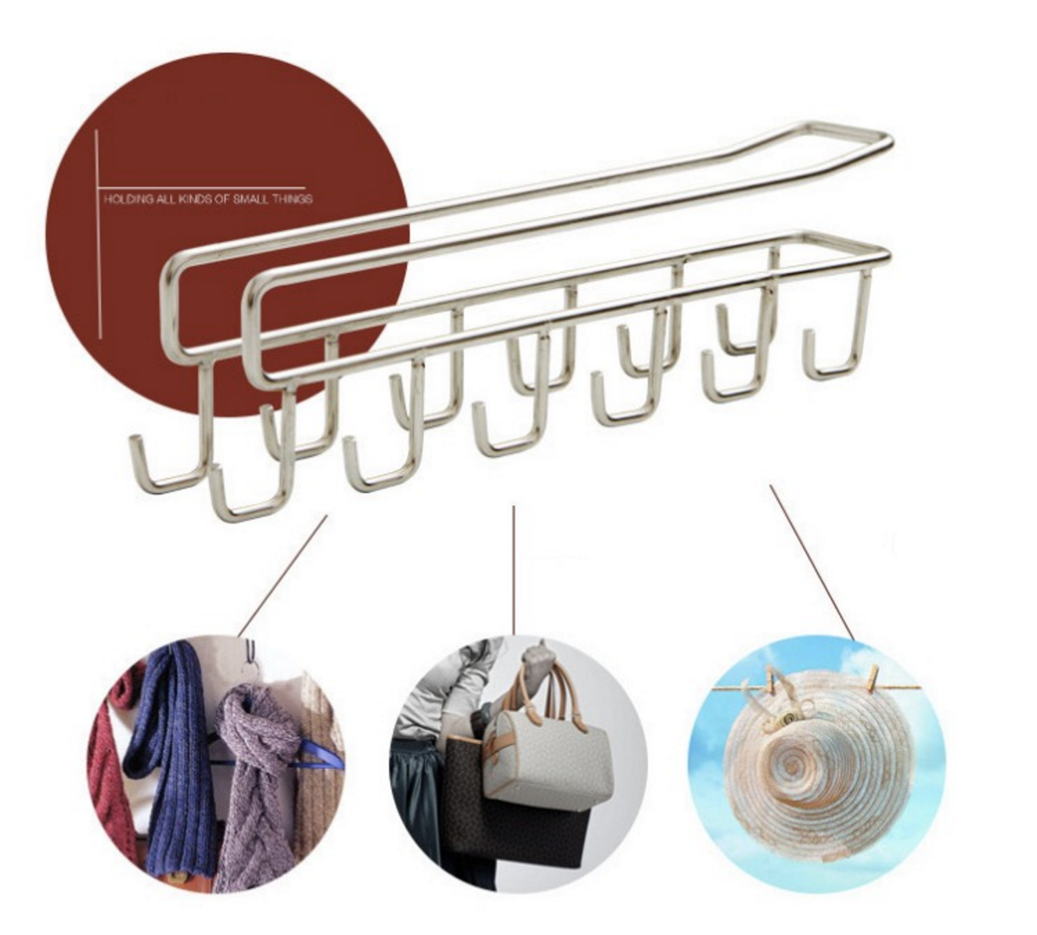 rvs keuken opbergrek/hanger/organizer