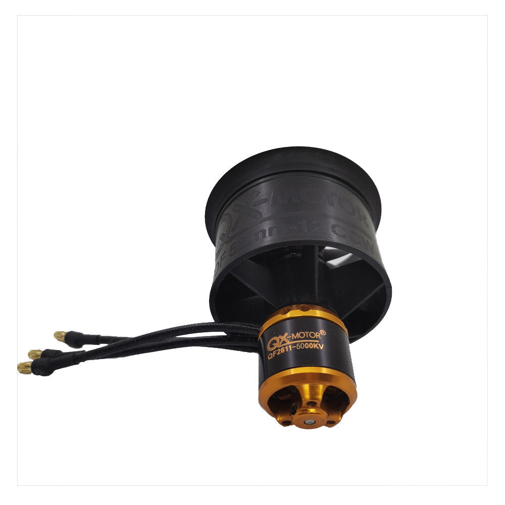 qx-motor 50mm 12-blade ducted fan edf unit met qf2611 3300kv 4000kv 4600kv 5000kv cw ccw borstelloze motor voor rc vliegtuig jet