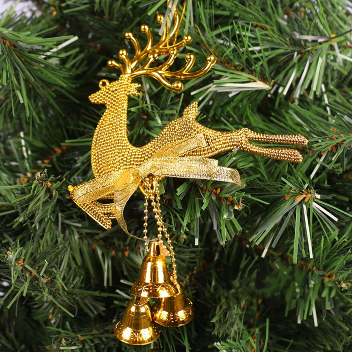 kerstboom rendier elk herten bell ornament hanger kerstfeest hangende decor