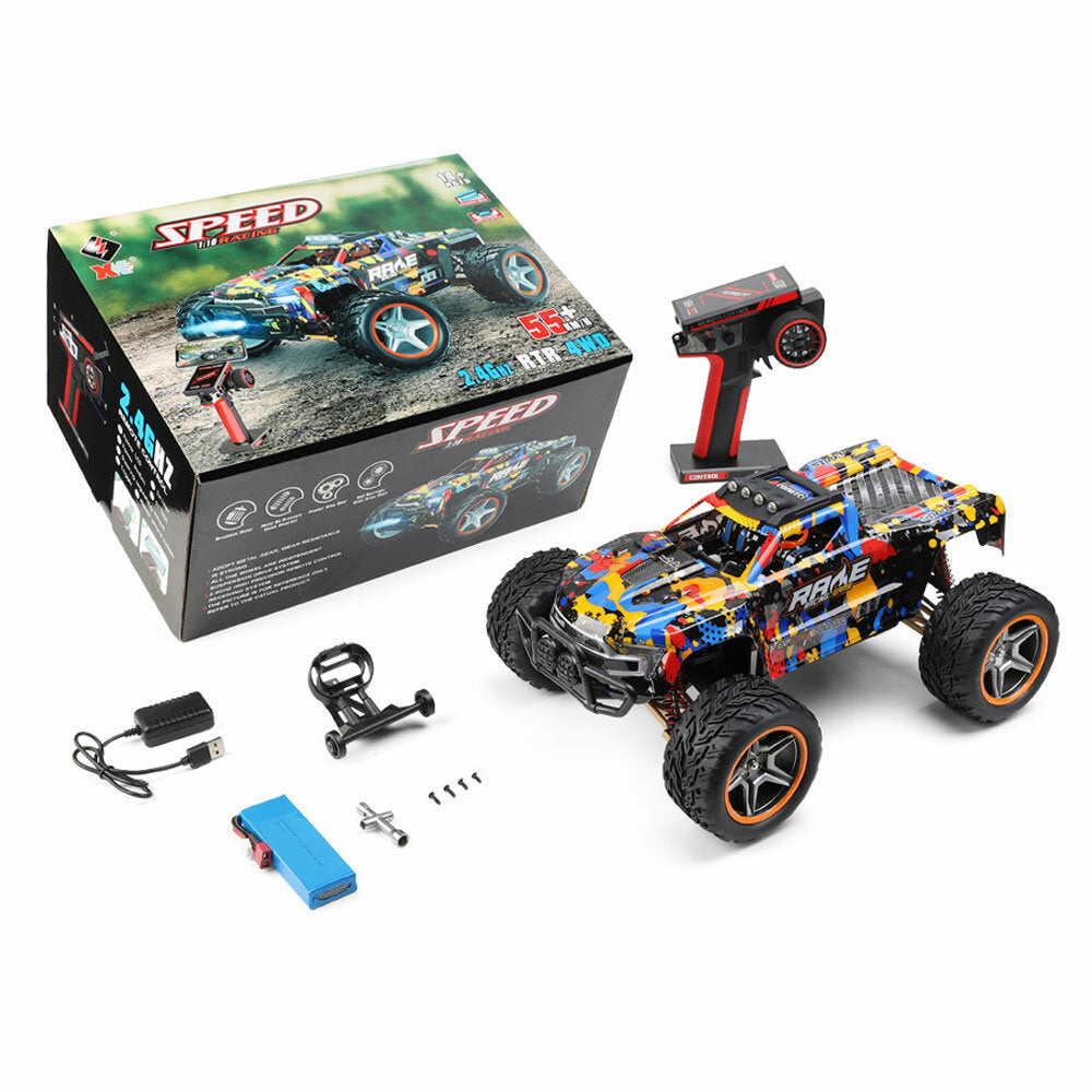 wltoys 104016 104018 1/10 2.4g 4wd borstelloze hoge snelheid rc auto voertuigmodellen 55 km / u