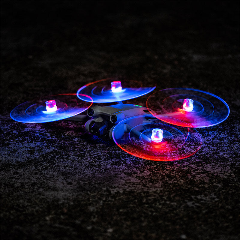 startrc led flash light propeller glowing ring night flight colorful blade props oplaadbaar voor dji mini 3 pro rc drone quadcopter