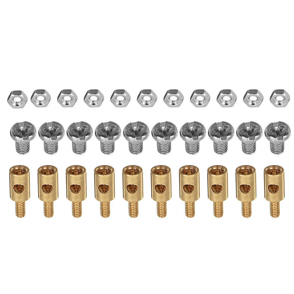 50 stuks 2.1mm verstelbare pushrod connectors linkage stoppers voor rc vliegtuig