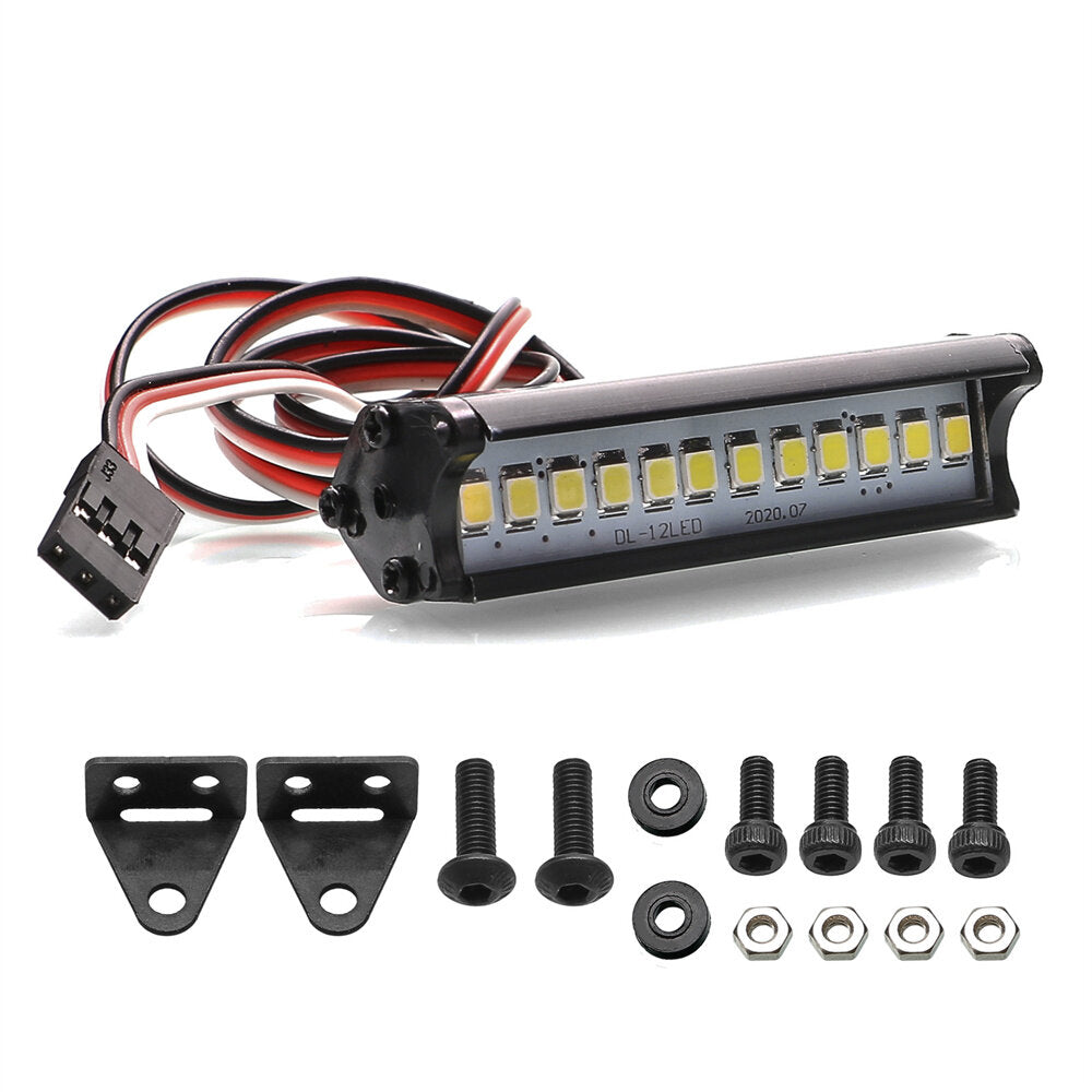 rc auto deel dak led light bar lamp 52mm 85mm zoeklicht voor 1/10 trx4 trx6 axiale scx10 km rc crawler auto onderdelen