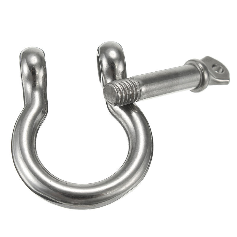 m4 m5 m6 d ring bow shackle met schroef pin 304 roestvrij staal armband shackle