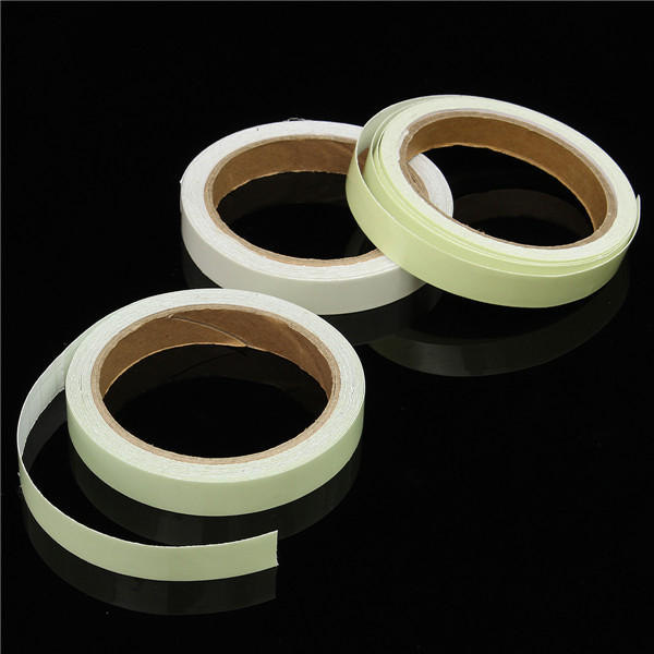 15 mm × 5 m pet-lichtgevende waarschuwingstape pvc-acryl opslaglichttape