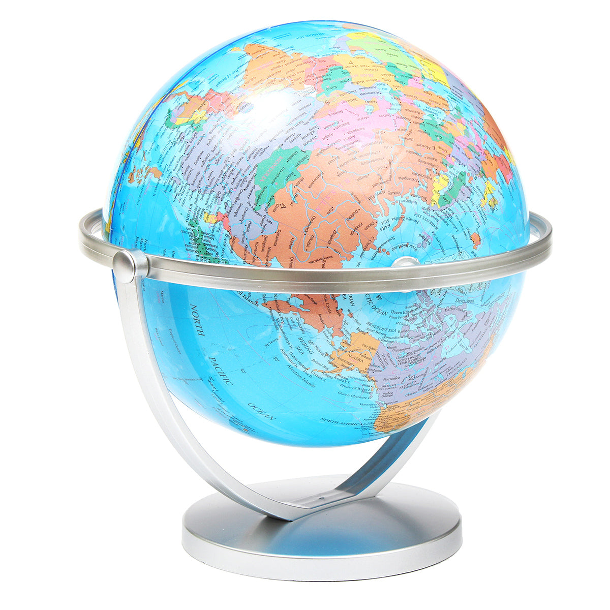 wereldbol aarde oceaan atlas kaart met roterende stand geografie educatieve desktop decoraties