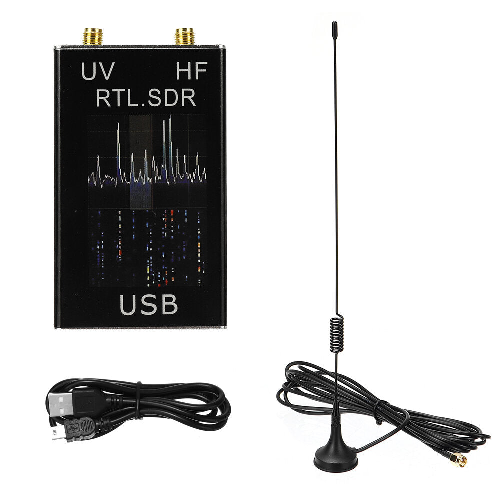 100khz-1.7ghz full band uv hf rtl-sdr usb tuner ontvanger usb dongle met rtl2832u r820t2 ham radio rtl sdr