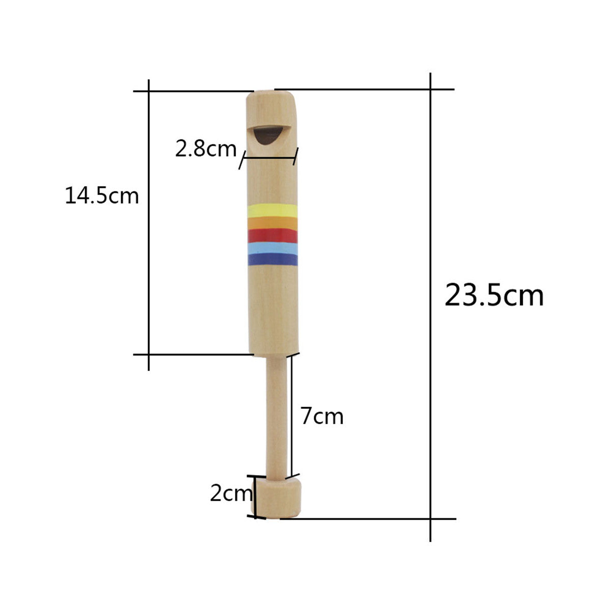 6 delige set orff muziekinstrumenten tamboerijn/houten fluit/vinger bekken/polsbel/kazoo/castanet