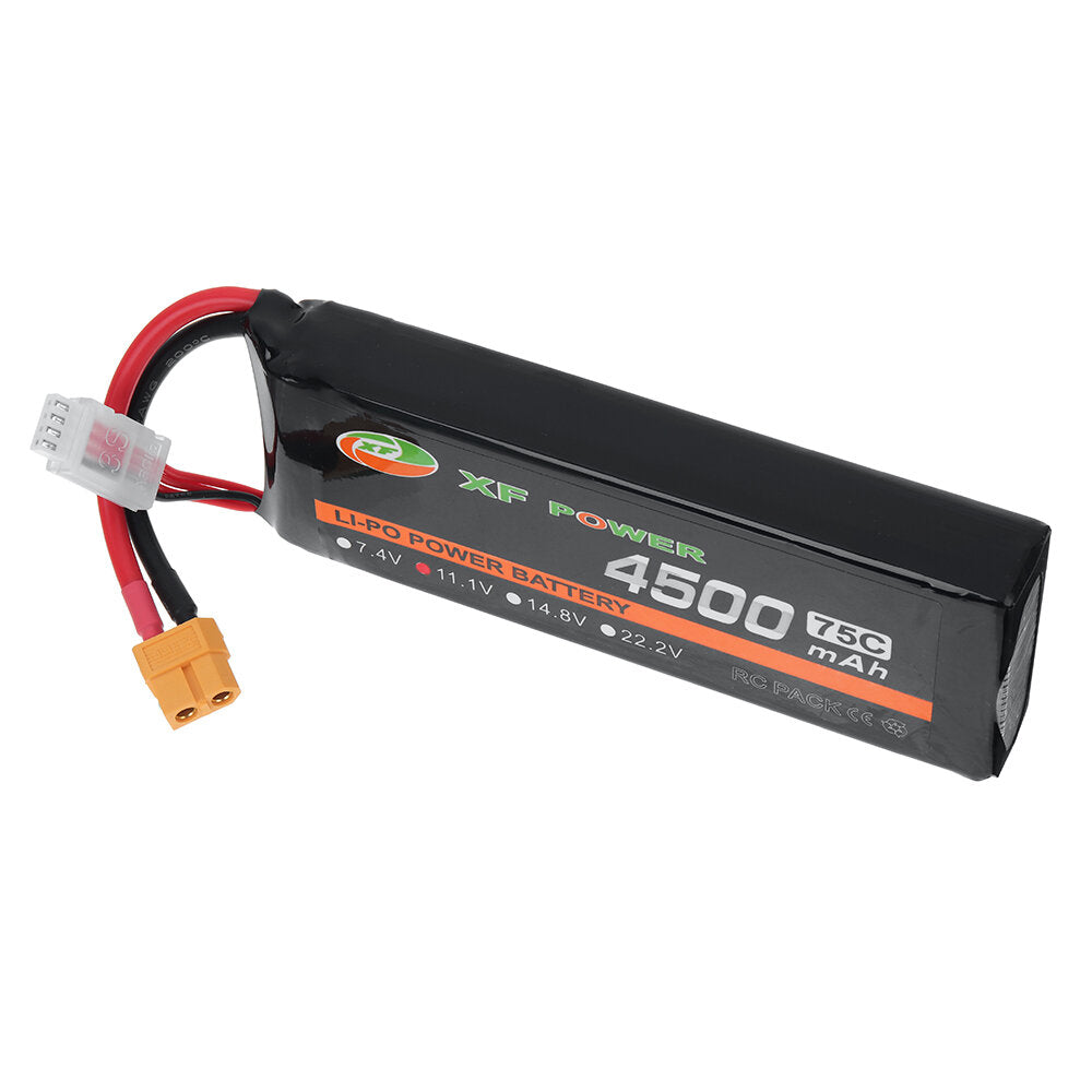 xf power 11.1v 4500mah 75c 3s lipo-batterij xt60-stekker voor rc-auto