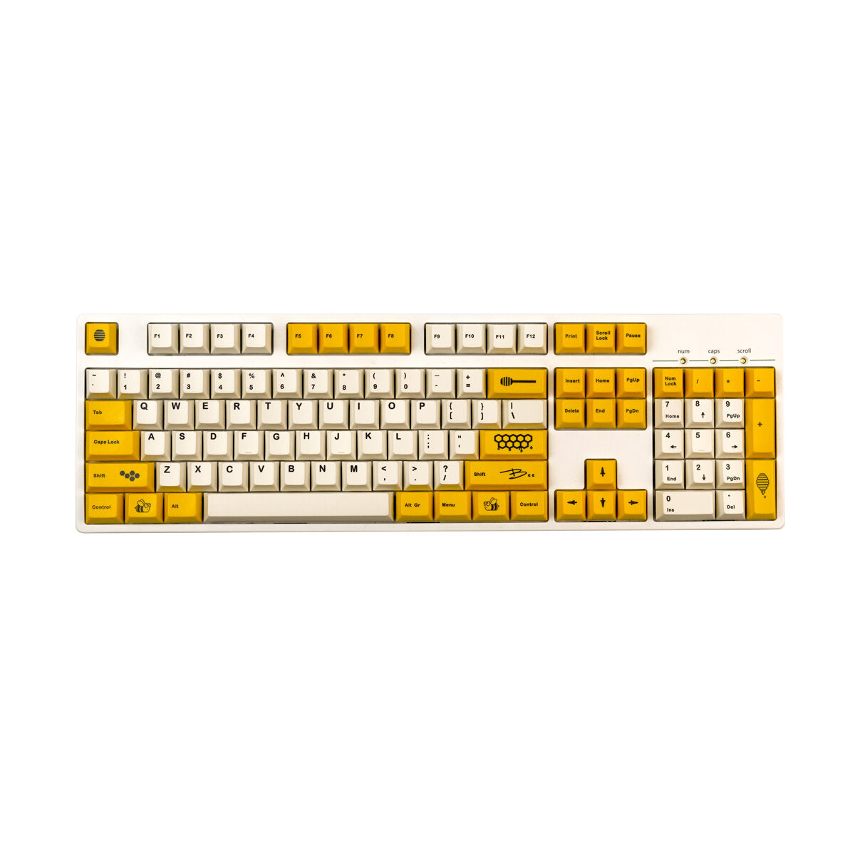 128 toetsen bee pbt keycap set cherry profile sublimation custom keycaps voor mechanische toetsenborden