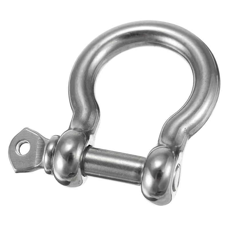 m4 m5 m6 d ring bow shackle met schroef pin 304 roestvrij staal armband shackle