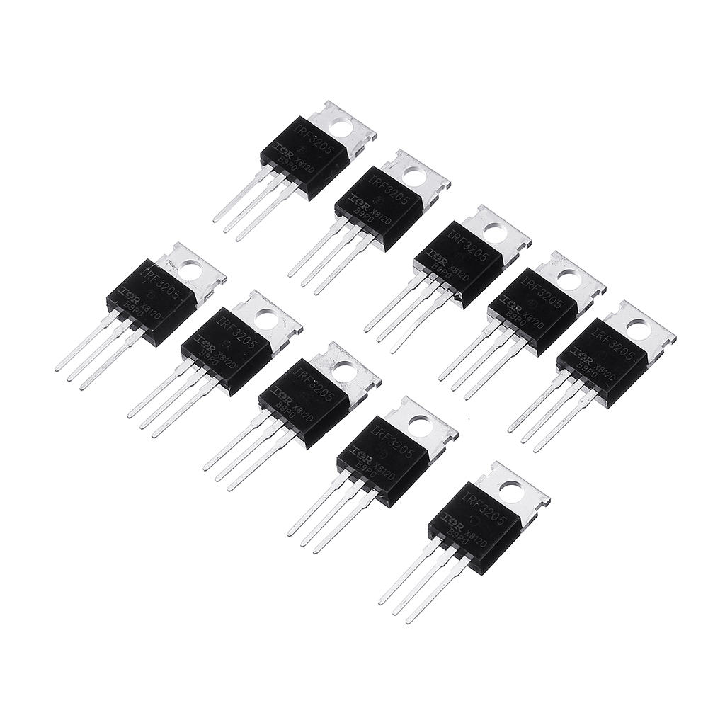 50 stuks irf3205 irf3205pbf mosfet mosft 55v 98a 8mohm 97.3nc to-220 transistor