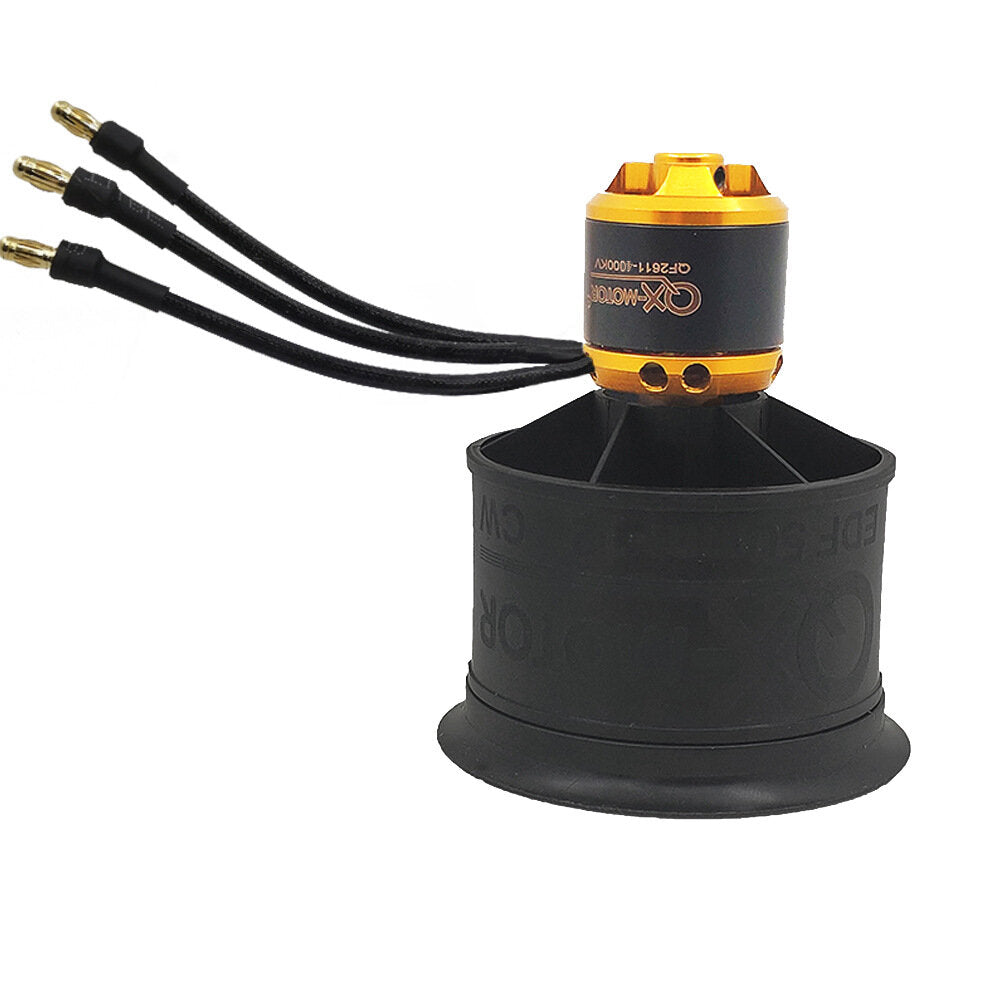 qx-motor 50mm 12-blade ducted fan edf unit met qf2611 3300kv 4000kv 4600kv 5000kv cw ccw borstelloze motor voor rc vliegtuig jet