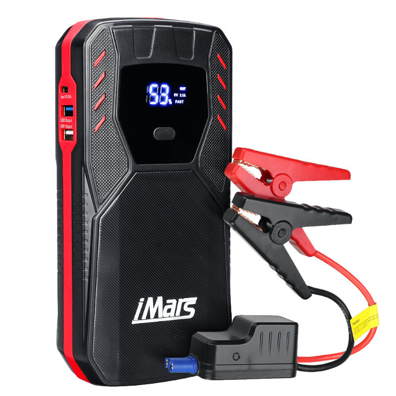1500a 18000mah draagbare auto jump starter powerbank noodbatterij booster merkveilig met led zaklamp qc3.0 usb-poort