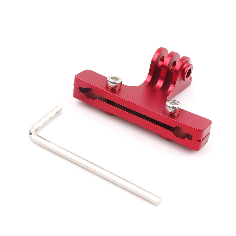 aluminium fiets clip fiets kussen clip beugel rood/zwart/zilver voor gopro hero9/8/7 accessoires