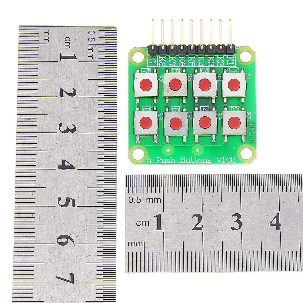 10 stuks micro switch 2x4 matrix toetsenbord 8 bit toetsenbord extern toetsenbord uitbreidingskaart module