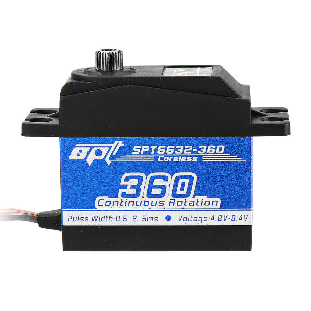 spt servo spt5632-360 coreless digital servo metal gear lager torque lineaire verandering voor rc robot