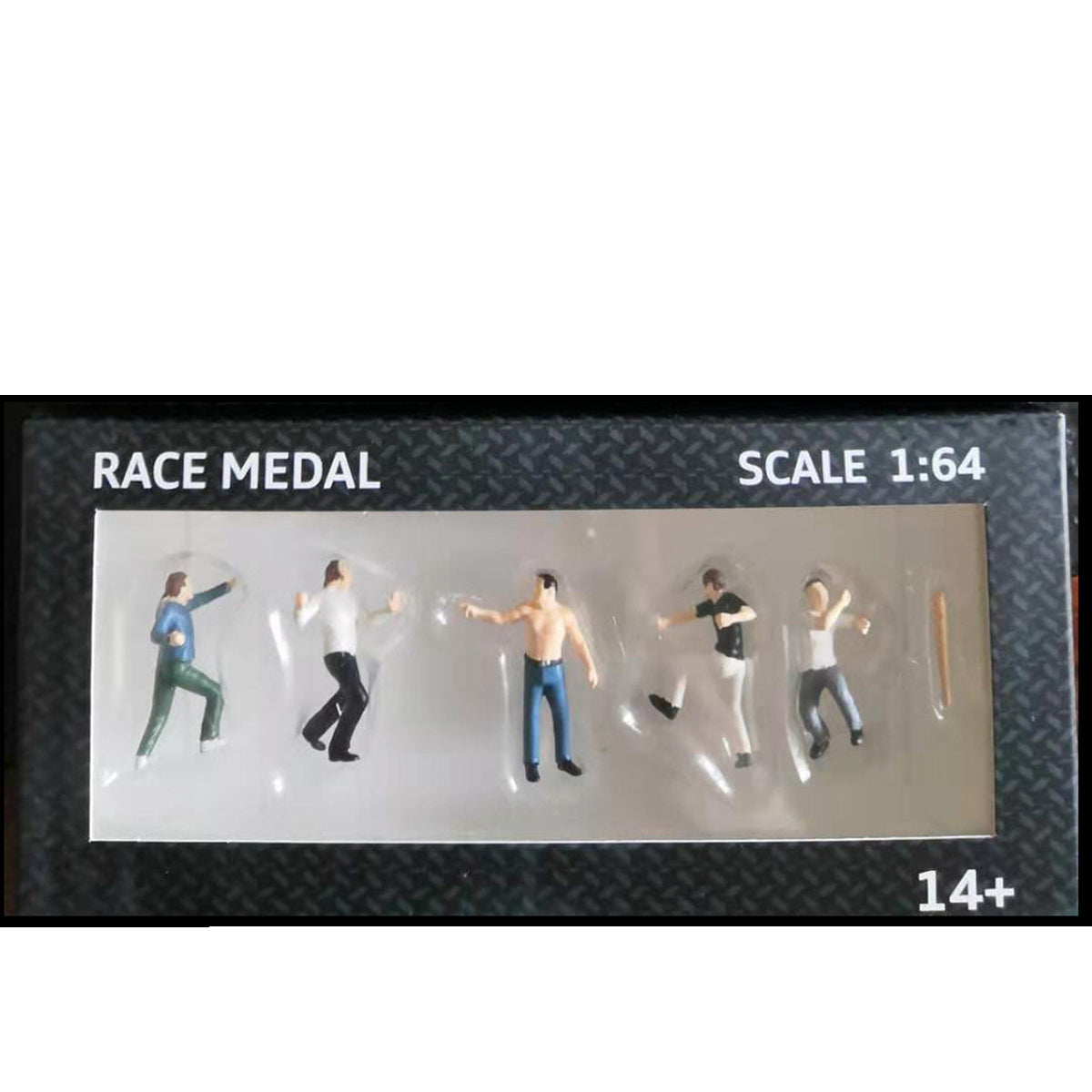 race medaille 1:64 schaalfiguren diorama outdoor fighting baseball bat scene character model