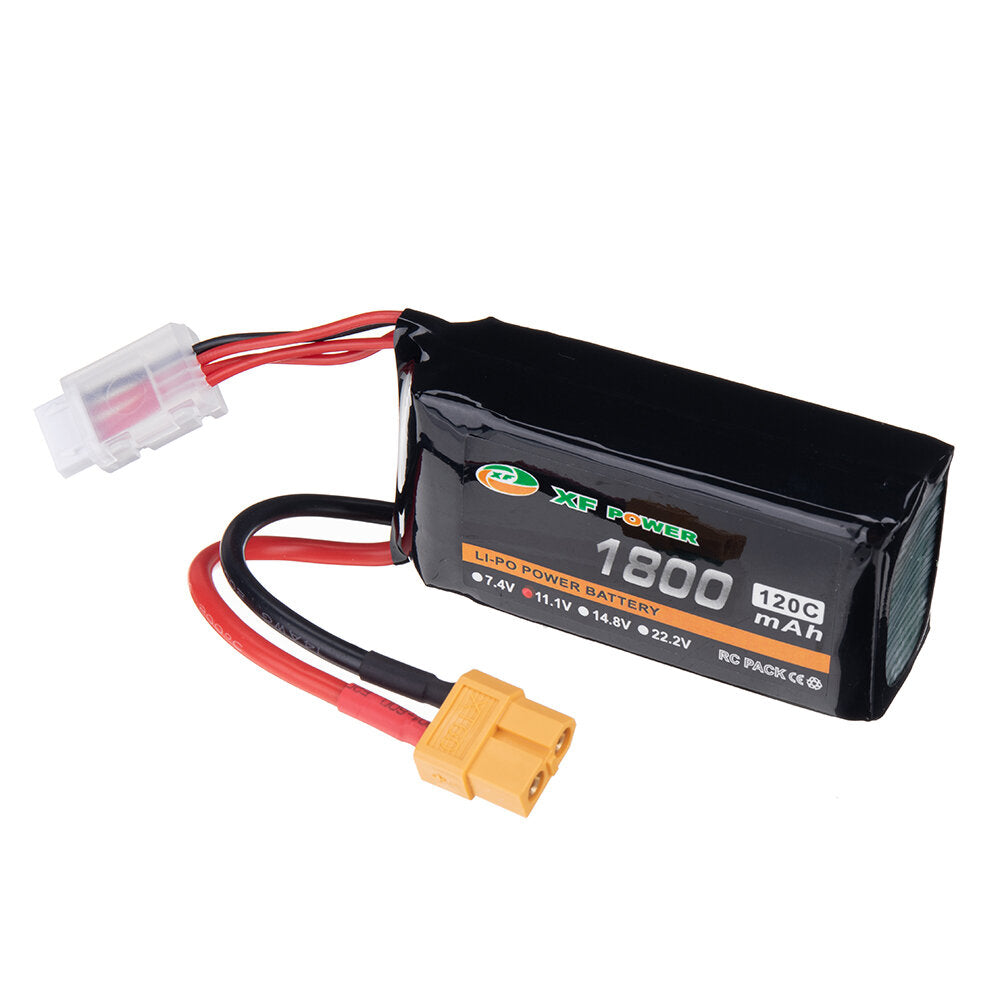 xf power 11.1v 1800mah 120c 3s lipo-batterij xt60-stekker voor rc drone