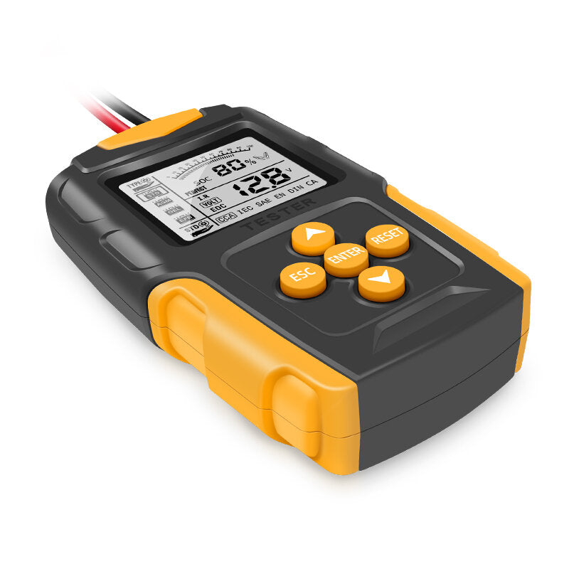 12 v/24 v auto batterij tester lcd batterij analyzer test tool digitale analyzer tester voor auto vrachtwagen motorfiets suv boot en meer