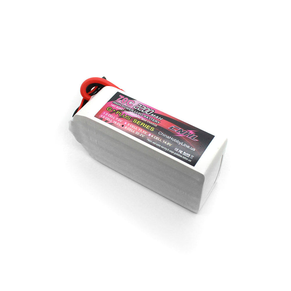 cnhl g + plus 2200 mah 22.2 v 6 s 70c lipo batterij xt60 plug voor rc drone fpv racing