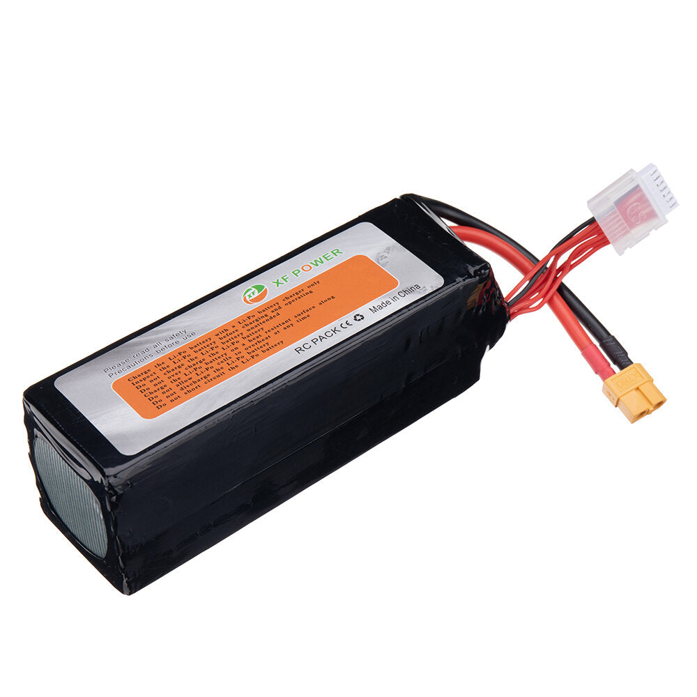 xf power 22.2v 6000mah 60c 6s lipo-batterij xt60-stekker voor rc drone