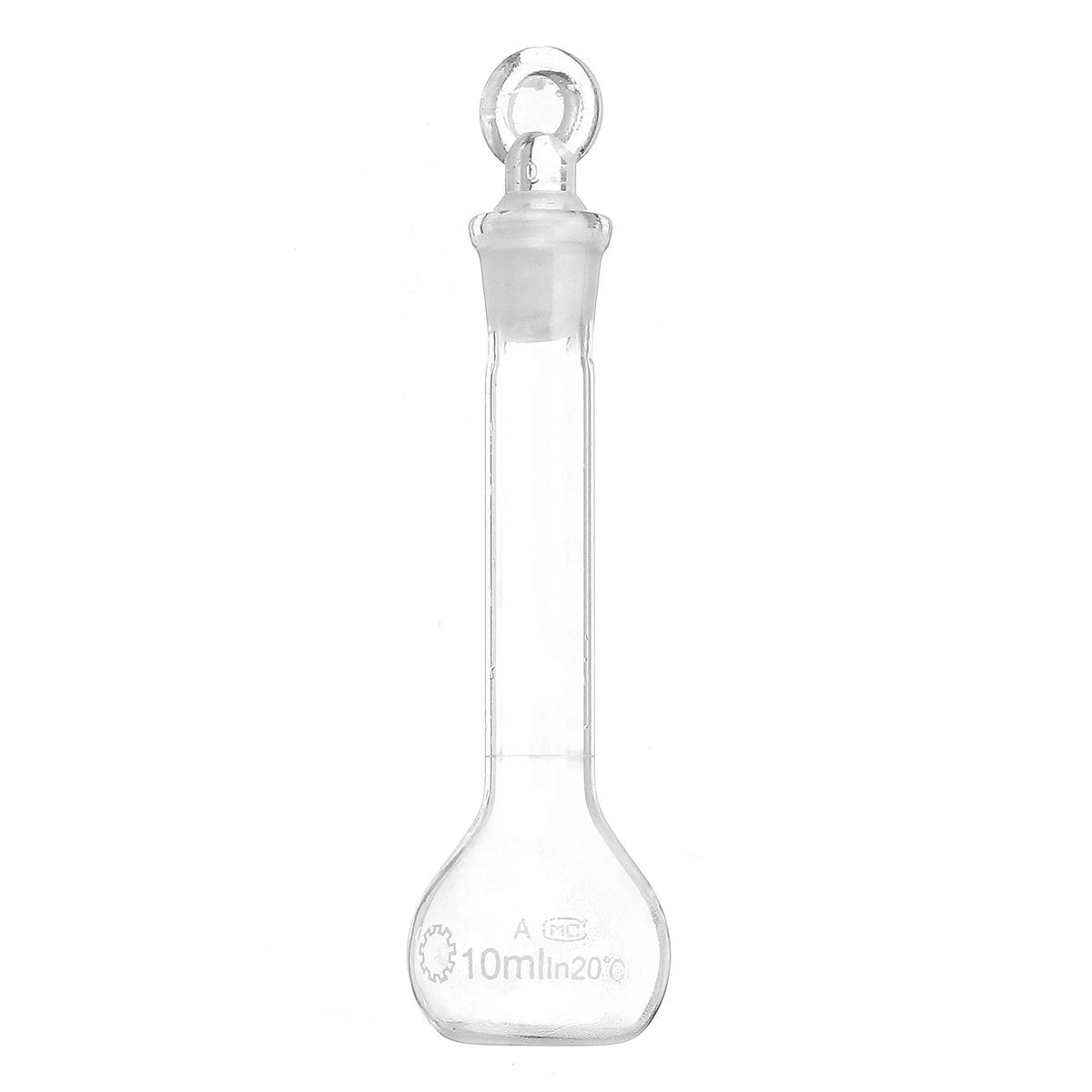 10 ml doorzichtige glazen maatkolf met glazen stop lab chemistry glassware