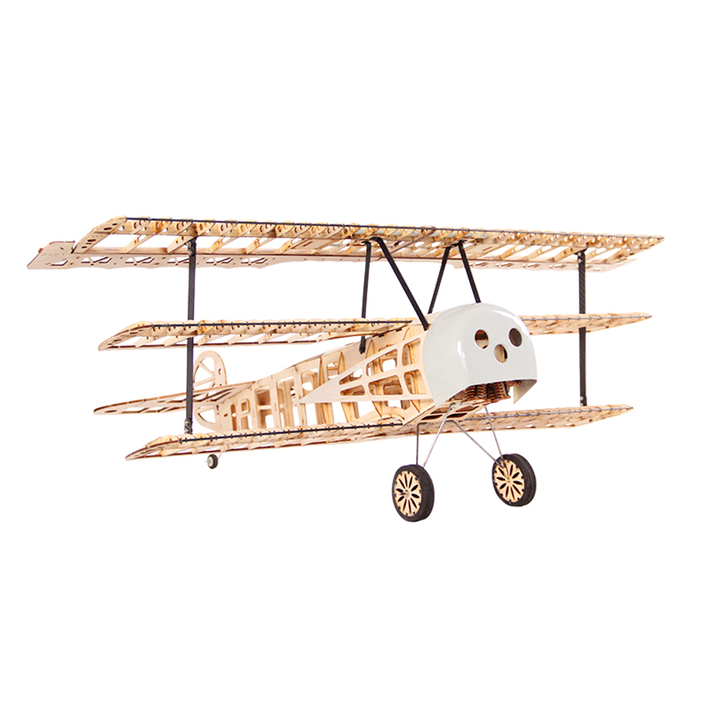 jwrc fokker dr.1 red baron 1020mm wingspan balsa wood triplane rc airplane warbird kit