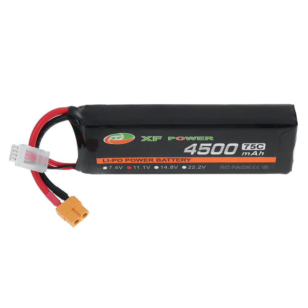 xf power 11.1v 4500mah 75c 3s lipo-batterij xt60-stekker voor rc-auto