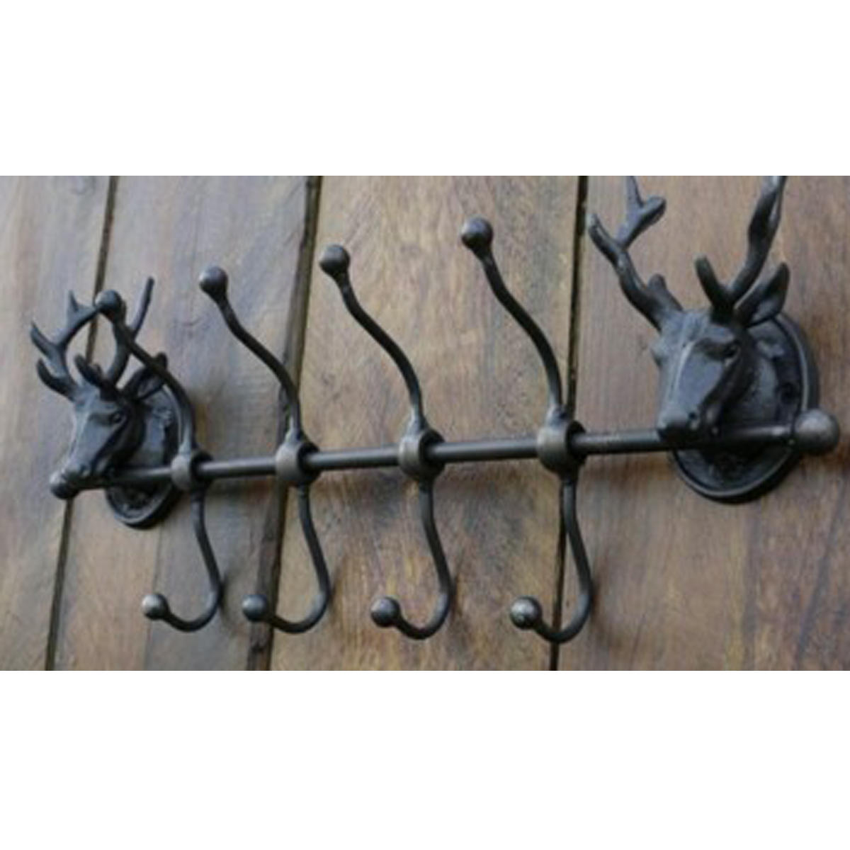 antieke dierenkop herten hert haak wall mount hanger gietijzeren rack holder home decor